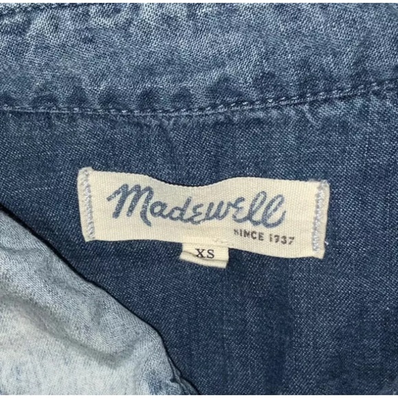 Madewell Chambray Romper, XS - Picture 5 of 6